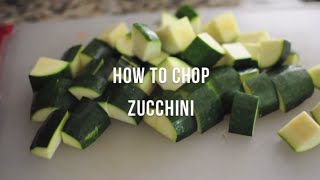 How to Chop Zucchini  cooksmarts [upl. by Campbell]