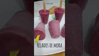 HELADOS CREMOSOS DE MORARECETA CASERA DE HELADOS DE FRUTAS [upl. by Nadda]