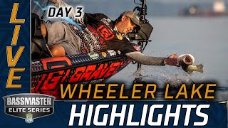 Highlights Day 3 Bassmaster action at Wheeler Lake [upl. by Leziar]