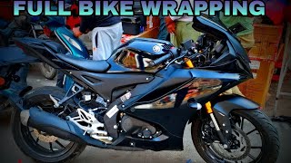 R15  Full Wrapping  Modification  PATNA ZOOM BIKERS [upl. by Kcirad]