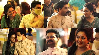 Kavya Madhavan Candid video at Nadirsha daughter Aysha Wedding eve and sangeetbash [upl. by Lang]