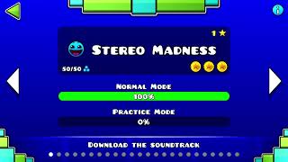 Stereo Madness on Geometry Dash [upl. by Onairot]