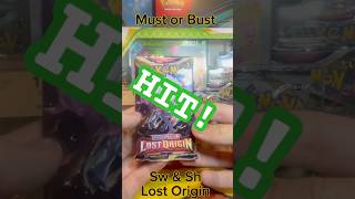 Must or Bust 2nd Lost Origin pokemon pokemoncards pokemontcg lostorigin [upl. by Geirk]