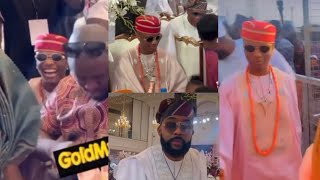 Wizkid party with Banky W and wande coal at his mothers final burial ceremony celebration 😱 [upl. by Alo]