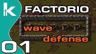 Factorio 016 Wave Defense Ep 1  Take 1  Power and Smelting Blueprints [upl. by Keri]