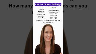 English Pronunciation CHALLENGE shorts [upl. by Emeline459]