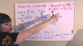 Quantity Leadership Stackelberg Oligopoly [upl. by Constantina]