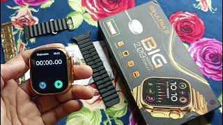 s9 ultra smartwatch connect to phone s9 ultra 2 smartwatch s9 ultra smart watch unboxing [upl. by Ocsisnarf]