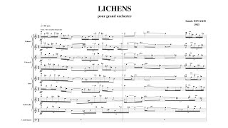 Iannis Xenakis  Lichens Audio  Full Score [upl. by Childers]