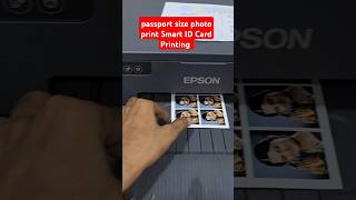 passport size photo print Smart ID Card Printing Epson L8050 L18050 Photo printing Voter ID Card [upl. by Ailaht]