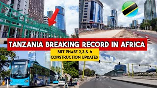 Insane Construction Updates of Tanzanias BRT Phase 23 amp 4 [upl. by Eleets755]