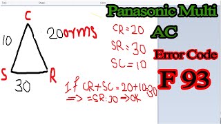 how to fix panasonic multi ac error code f93 panasonic error code f93 [upl. by Castora]