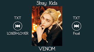 Kpop Playlist Stray Kids amp TXT Hype Songs [upl. by Yclek]