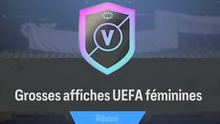 FC24 DCE  SBC GROSSES AFFICHES UEFA FÉMININE SOLUTION PAS CHER [upl. by Alburga169]