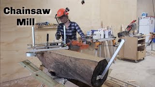 Portable Chainsaw Mill  How To Slab Logs [upl. by Garald172]