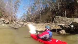 upper cahaba 011313 trussville to golf coursealabama whitewater part 1of3 [upl. by Shiverick]