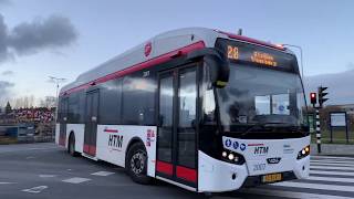 Elektrische VDL bussen in Den Haag HTM VDL Citea SLF120 Electric  4K  Stadsbus [upl. by Scholem]