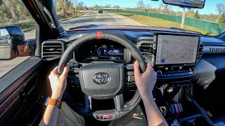 2024 Toyota Tundra TRD Pro  POV Test Drive Binaural Audio [upl. by Irvine766]