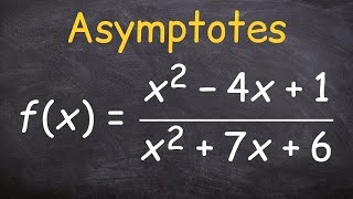 Finding the asymptotes [upl. by Enelav394]