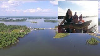 chippewa flowage drone and musky footage 2017 [upl. by Aidyn951]