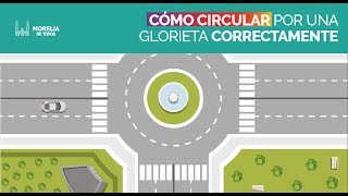 Cómo circular por una glorieta correctamente [upl. by Jandel]