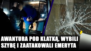 Zdemolował klatkę schodową Agresywny mężczyzna szantażował policję Mój ojciec jest dyrektorem [upl. by Cornelle]