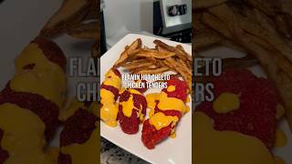 VIRAL Flamin Hot Cheeto Chicken Tenders Recipe🔥 foodrecipes chickenrecipes [upl. by Aseeral]