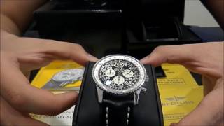 Breitling Navitimer Cosmonaute 24h Chrono  WatchesGMT [upl. by Ethe]