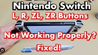 L ZL or R ZR Buttons Not Working Properly on Nintendo Switch Easy Fixes [upl. by Sall]