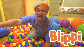 Learning With Blippi At An Indoor Playground For Kids  Educational Videos For Toddlers [upl. by Bach227]