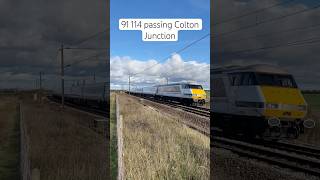 LNER Class 91 passing Colton Junction [upl. by Algar]