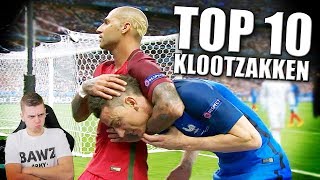 TOP 10 KLOOTZAKKEN TIJDENS VOETBAL WEDSTRIJDEN [upl. by Imehon]