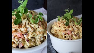 Pastasalat Med Kylling og Bacon I En Peanut Butter Karry Dressing  One Kitchen DK [upl. by Rickey]