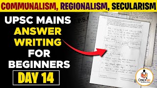 Social Empowerment Communalism Regionalism Secularism  60 Days Free Mains Answer Writing upsc [upl. by Cattima]