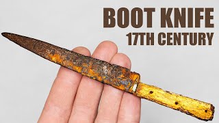 Old Rusty Cossack Knife Restoration [upl. by Chery]