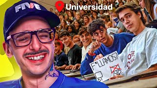 dos tiktokers se hacen pasar por estudiantes de la universidad [upl. by Hadleigh]