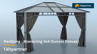 Paviljong – Montering 3x4m Sunset Deluxe  Tältpartner [upl. by Niac]