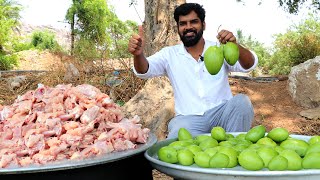 Chicken Biryani With Raw Mangoes  KACHA AAM BIRYANI FOR POOR  Distributing Chicken Biryani To Poor [upl. by Enrica]