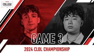 MU vs SLU  Game 3  2024 CLOL Championship Grand Finals [upl. by Yenots57]