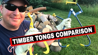 TIMBER TONGS COMPARISON OCHSENKOPF vs PINCH A LOG TONGS [upl. by Anasxor]