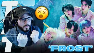 Reaction to TXT 투모로우바이투게더  Frost Lyrics [upl. by Alikam]