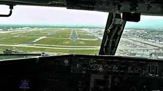 Very Unusual but Awesome Landing in Frankfurt  Cockpit View [upl. by Anerec466]