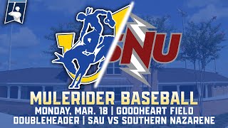 Baseball Southern Arkansas vs Southern Nazarene 31824 [upl. by Cohette]