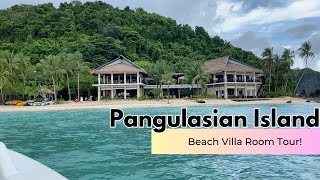 VLOG 32 EL NIDO  Pangulasian Island  El Nido Resorts Beach Villa Room Tour [upl. by Hammock]