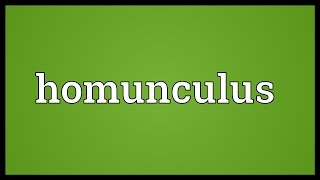 Homunculus Meaning [upl. by Fields]