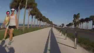 Bike Ride on Dunedin Causeway to Honeymoon Island Cafe fast [upl. by Annaoi]