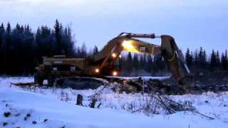 Cat 385CL and Articulated Dumpers [upl. by Aticilef]