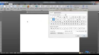 How to Insert ASCII in Word 2007  2010 [upl. by Leirad795]