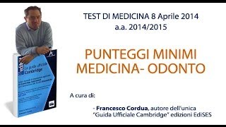 Punteggi Minimi Test Medicina AA 201415 [upl. by Evot]