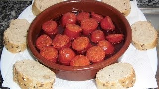 Chorizo al vino blanco [upl. by Ayouqat]